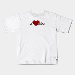 I love wine Kids T-Shirt